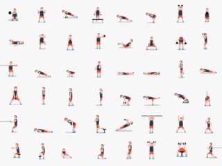 48 حرکت ورزشی برای تناسب اندام